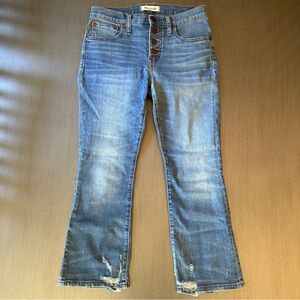 Madewell Cali Denim Bootcut Button Fly Stretch - 25P